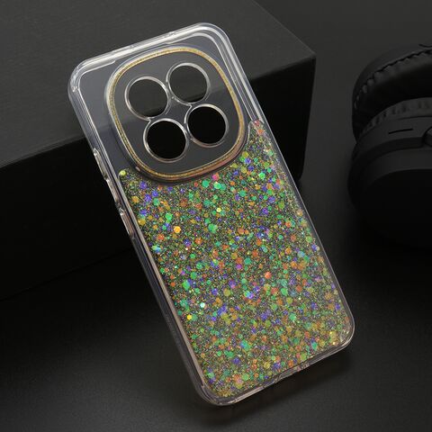 Zastitna maska (futrola) CRYSTAL GLOW - Xiaomi Redmi Note 15 5G narandzasta (MS).