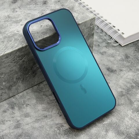 Zastitna maska (futrola) COLOR METAL MagSafe - iPhone 16 Pro Max (6.9) plava (big camera) (MS).