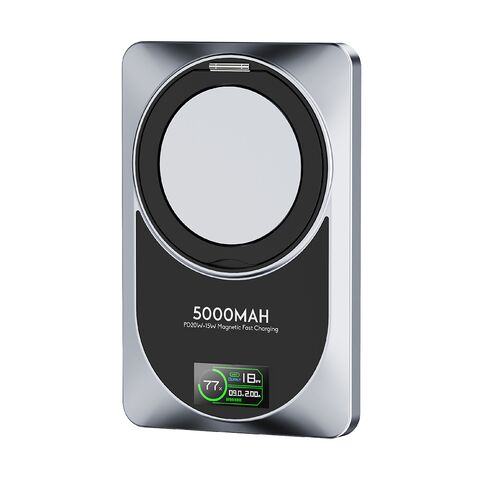 Univerzalna Back Up Baterija Magsafe Moxom MX-PB182 360 Rotate PD20W+15W magnetic fast 5000mAh crni (MS).