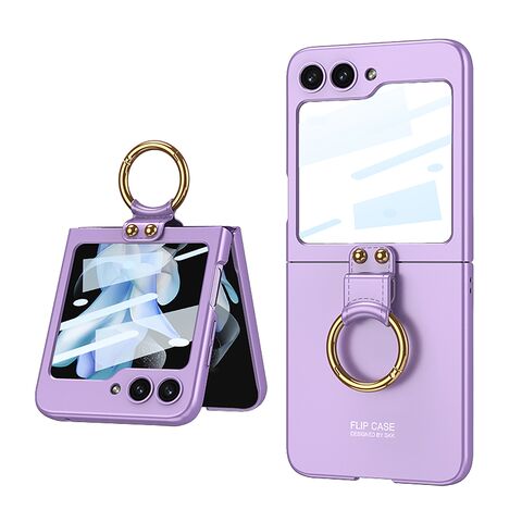 Zastitna maska (futrola) SMOOTH RING - Samsung F741B/F761B Galaxy Z Flip 6 5G/Z Flip 7 FE 5G ljubicasta (GKK case) (MS).