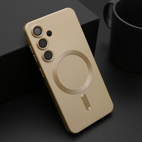 Zastitna maska (futrola) ELEGANT MAGSAFE - Samsung S931 Galaxy S25 5G zlatna (MS).