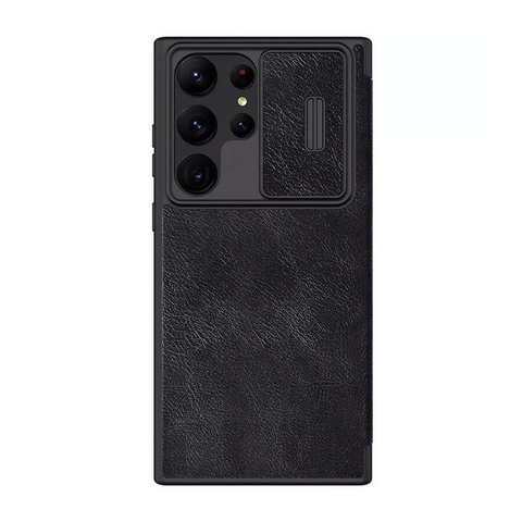 Zastitna maska (futrola) Nillkin Qin Pro Leather - Samsung Galaxy S23 Ultra crna.