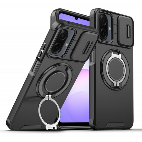 Zastitna maska (futrola) CamShield Ring stand - Samsung A075F Galaxy A07 crna.