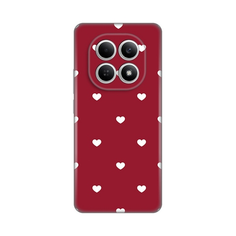 Zastitna ultra tanka (skin) maska / futrola PRINT - Xiaomi Redmi Note 15 4G/5G Burgundy Hearts.