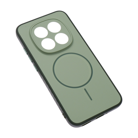 Zastitna maska (futrola) Magsafe mat Line - Xiaomi Redmi Note 15 Pro Plus 5G zelena.