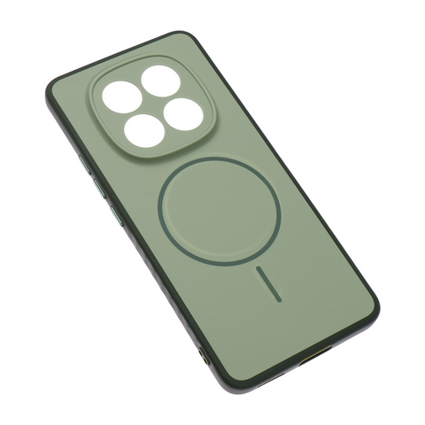 Zastitna maska (futrola) Magsafe mat Line - Xiaomi Redmi Note 15 Pro 4G zelena.
