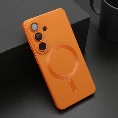 Zastitna maska (futrola) ELEGANT MAGSAFE - Samsung S941 Galaxy S26 5G narandzasta (MS).