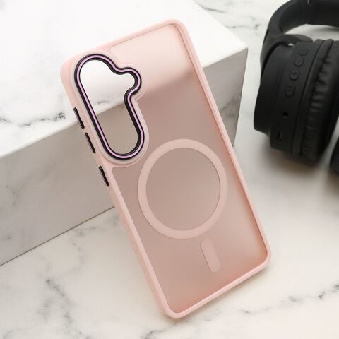 Zastitna maska (futrola) COLOR LOOK MagSafe - Samsung S941 Galaxy S26 5G roze (MS).