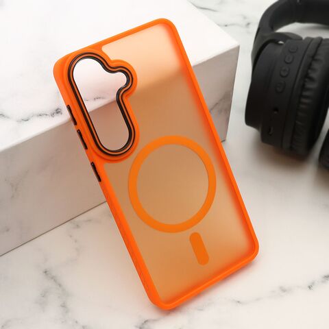 Zastitna maska (futrola) COLOR LOOK MagSafe - Samsung S941 Galaxy S26 5G narandzasta (MS).