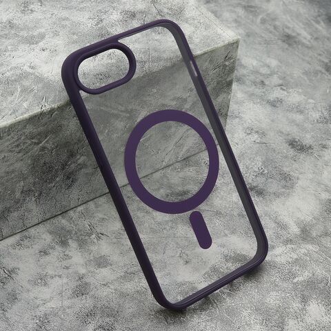 Zastitna maska (futrola) BORDER MagSafe - iPhone 16e/17e (6.1) ljubicasta (MS).