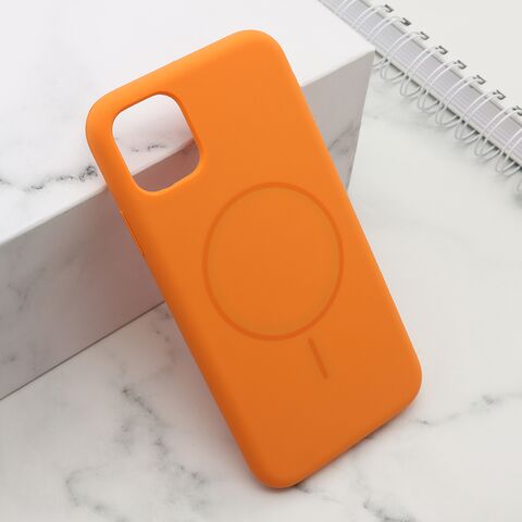 Zastitna maska (futrola) FLEX MagSafe - iPhone 11 (6.1) narandzasta (MS).