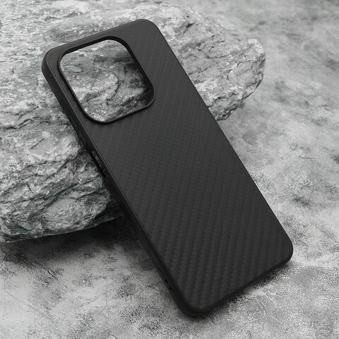 Zastitna silikonska maska (futrola) CARBON LIGHT - Huawei Honor X7d/Honor Smart 400 4G crna (MS).