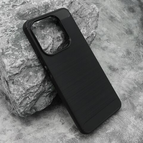 Zastitna silikonska maska (futrola) BRUSHED - Huawei Honor X7d/Honor Smart 400 4G crna (MS).