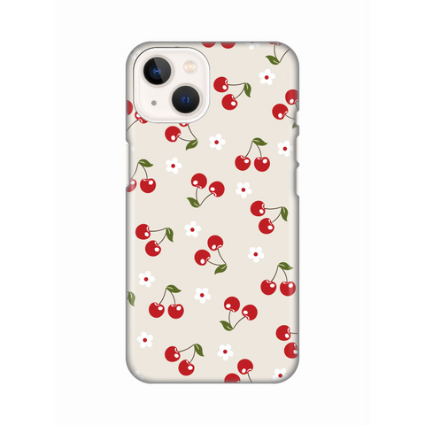 Zastitna silikonska maska (futrola) PRINT - iPhone 13 Cherry and Flowers.