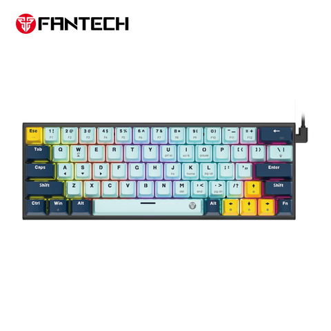 Tastatura Mehanicka Gaming Fantech MK874V2 RGB Atom 63 Mizu SkyBlue (taro switch).