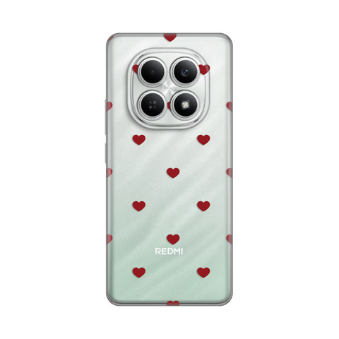 Zastitna silikonska maska (futrola) PRINT - Xiaomi Redmi Note 15 4G Red Hearts.