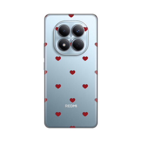 Zastitna silikonska maska (futrola) PRINT - Xiaomi Redmi Note 15 Pro 4G Red Hearts.