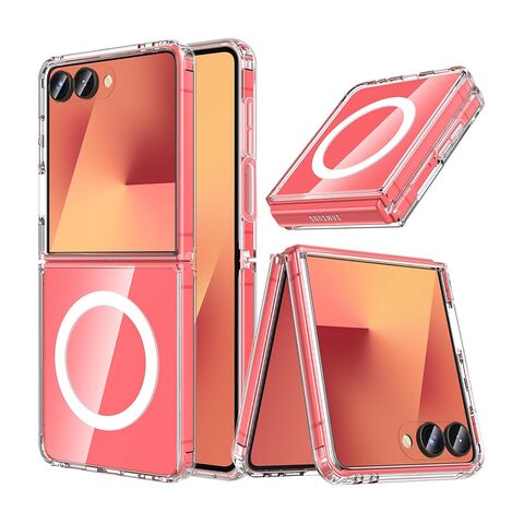 Zastitna maska (futrola) STANDARD MagSafe - Samsung F751B Galaxy Z Flip 7 5G providna (bela) (MS).