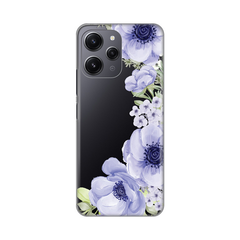 Zastitna ultra tanka (skin) maska / futrola PRINT - Xiaomi Redmi 12 Blue Roses.