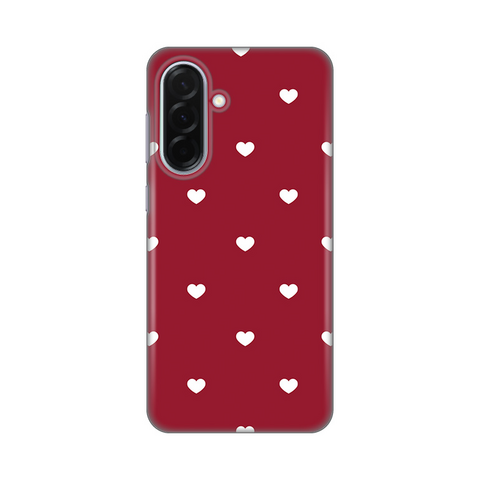 Zastitna ultra tanka (skin) maska / futrola PRINT - Samsung A366 Galaxy A36 5G Burgundy Hearts.