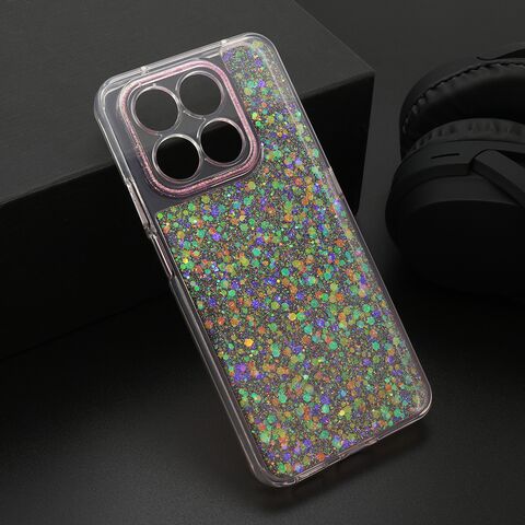 Zastitna maska (futrola) CRYSTAL GLOW - Huawei Honor X7d/Honor Smart 400 4G roze (MS).