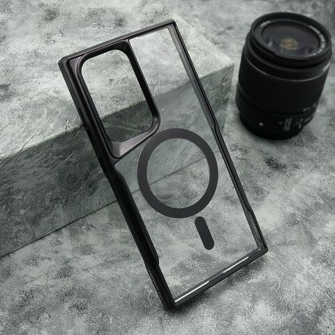 Zastitna maska (futrola) PLATINUM MagSafe - Samsung Galaxy S23 Ultra 5G crna (MS).