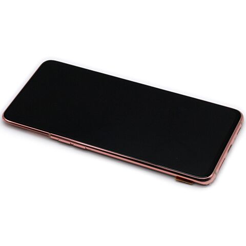 LCD displej (ekran) - Samsung A805F Galaxy A80 + Touch screen + okvir gold Full ORG EU (GH82-20348C/20390C/20368C) (MS).