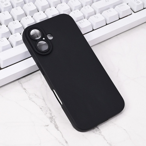 Zastitna maska (futrola) Silikon Pro Camera - iPhone 16 6.1 crna.