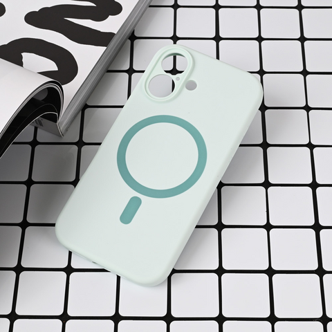 Zastitna maska (futrola) Magsafe Pure color - iPhone 16 6.1 mint.