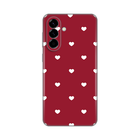 Zastitna ultra tanka (skin) maska / futrola PRINT - Samsung A576 Galaxy A57 5G Burgundy Hearts.