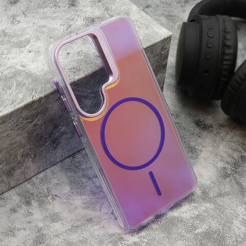 Zastitna maska (futrola) GLOW LOOK MagSafe - Samsung S941 Galaxy S26 5G ljubicasta (MS).