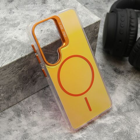 Zastitna maska (futrola) GLOW LOOK MagSafe - Samsung S941 Galaxy S26 5G narandzasta (MS).