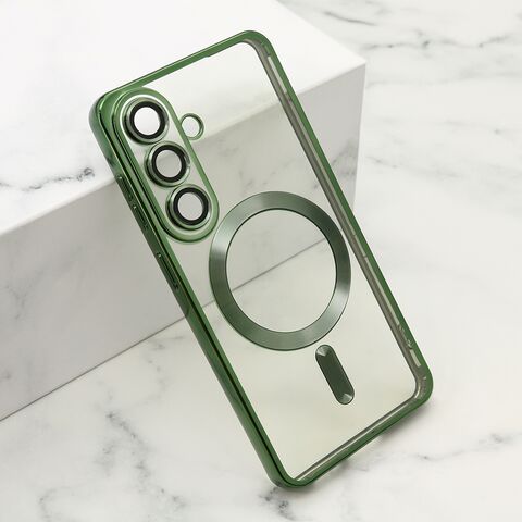 Zastitna maska (futrola) CAMERA PROTECT MAGSAFE - Samsung S941 Galaxy S26 5G zelena (MS).