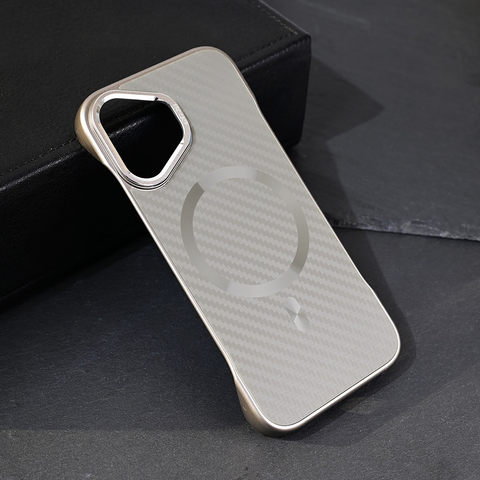 Zastitna maska (futrola) Magsafe Carbon - iPhone 16 6.1 siva.