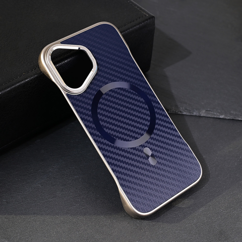 Zastitna maska (futrola) Magsafe Carbon - iPhone 16 6.1 plava.