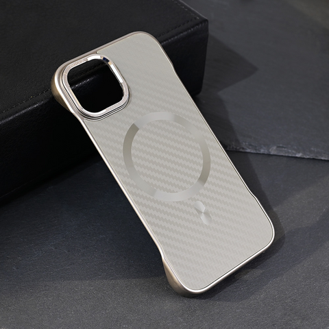 Zastitna maska (futrola) Magsafe Carbon - iPhone 15 6.1 siva.