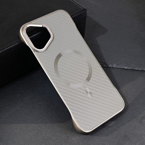 Zastitna maska (futrola) Magsafe Carbon - iPhone 16 Plus 6.7 siva.