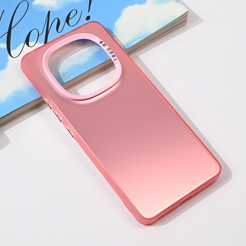 Zastitna maska (futrola) providna - Xiaomi Redmi Note 14 Pro Plus 5G roze.