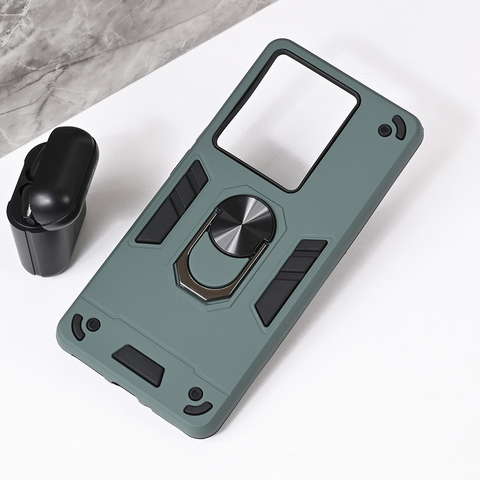 Zastitna maska (futrola) Hard Ring - Xiaomi Redmi Note 14s tamno siva.