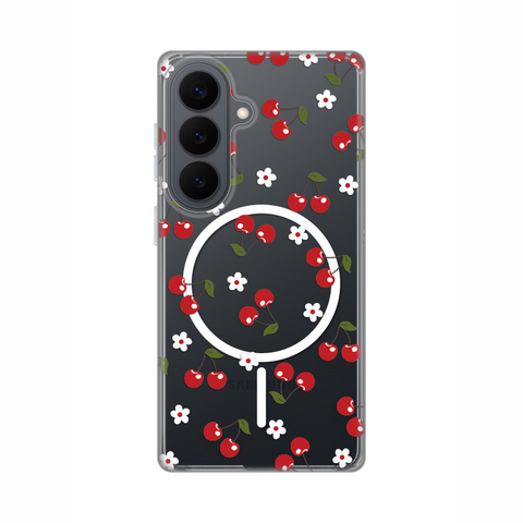 Zastitna maska (futrola) print Magsafe - Samsung S941 Galaxy S26 Cute Cherries.