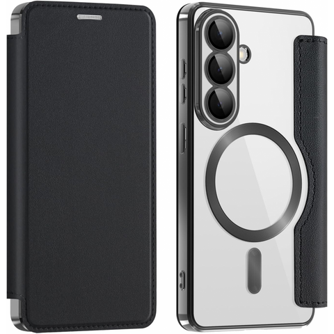 Zastitna maska (futrola) Magsafe Lux na preklop (bi fold) - Samsung S941 Galaxy S26 crna.