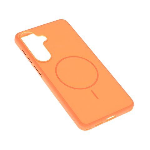 Zastitna maska (futrola) Magsafe mat Line - Samsung S946 Galaxy S26 Plus narandzasta.
