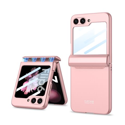 Zastitna maska (futrola) SMOOTH LINE - Samsung F741B/F761B Galaxy Z Flip 6 5G/Z Flip 7 FE 5G roze (GKK case) (MS).