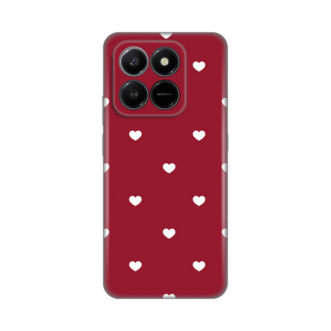 Zastitna ultra tanka (skin) maska / futrola PRINT - Honor X7d 4G/400 Smart 5G Burgundy Hearts.