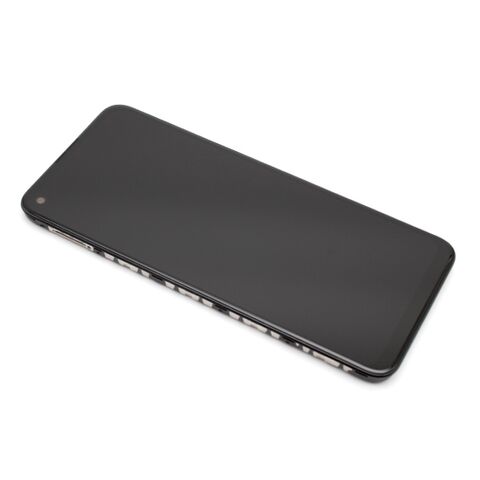 LCD displej (ekran) - Samsung A115 Galaxy A11 + Touch screen + okvir crni Full ORG EU (GH81-18760A) (MS).