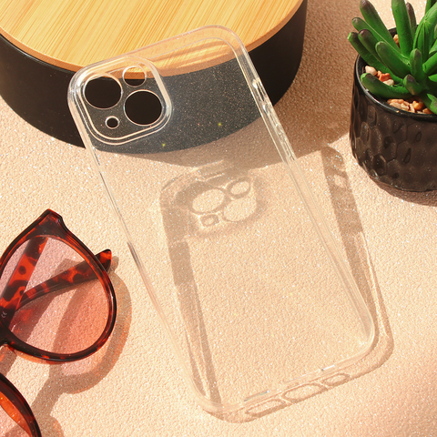 Zastitna maska (futrola) Sparkle Dust - iPhone 13 Transparent.