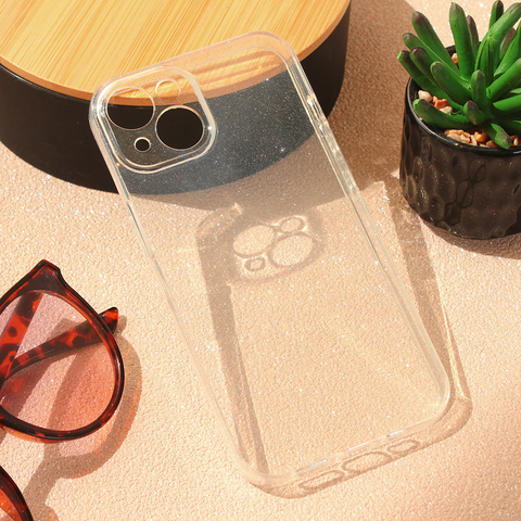 Zastitna maska (futrola) Sparkle Dust - iPhone 15 6.1 Transparent.