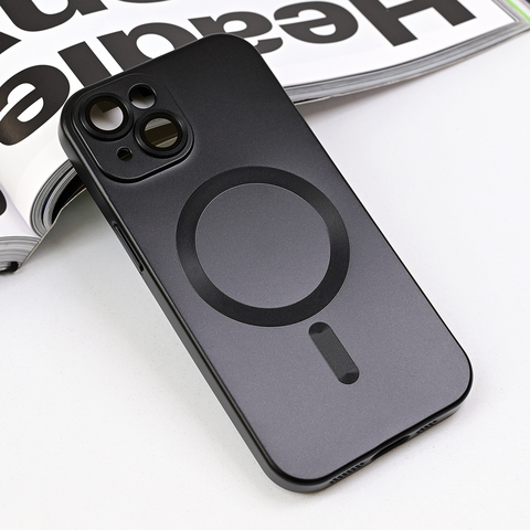 Zastitna maska (futrola) Magsafe Chrome - iPhone 15 6.1 crna.