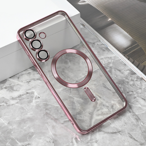 Zastitna maska (futrola) Magsafe Lux - Samsung S731B Galaxy S25 FE roze.