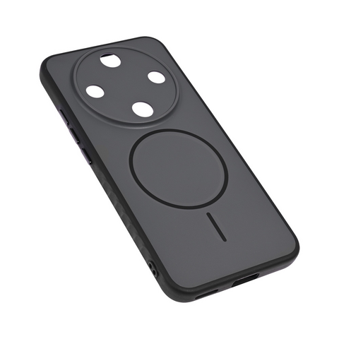 Zastitna maska (futrola) Magsafe mat Line - Huawei Honor Magic 8 Lite crna.